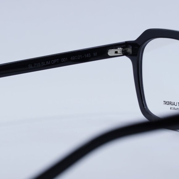 🕶️ New Saint Laurent SL715 SLIM OPT 001 Eyeglasses - Black Frame - Picture 8 of 11